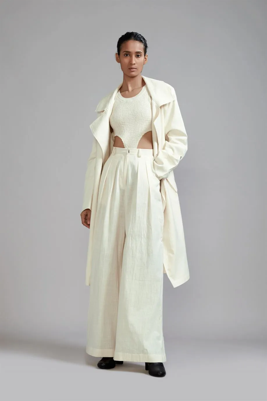 New Season Summer/Fall 24-Jacket Trench Cotton Offwhite-MT KA TR Jacket-Offwhite-Fashion Edit Mati
