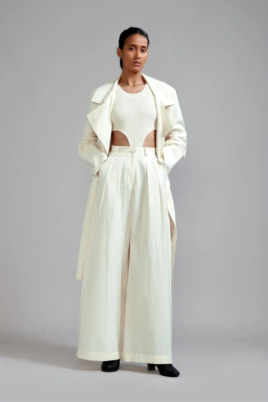 New Season Summer/Fall 24-Jacket Trench Cotton Offwhite-MT KA TR Jacket-Offwhite-Fashion Edit Mati