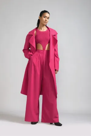 New Season Summer/Fall 24-Jacket Trench Cotton Pink-MT KA TR Jacket-Pink-Fashion Edit Mati