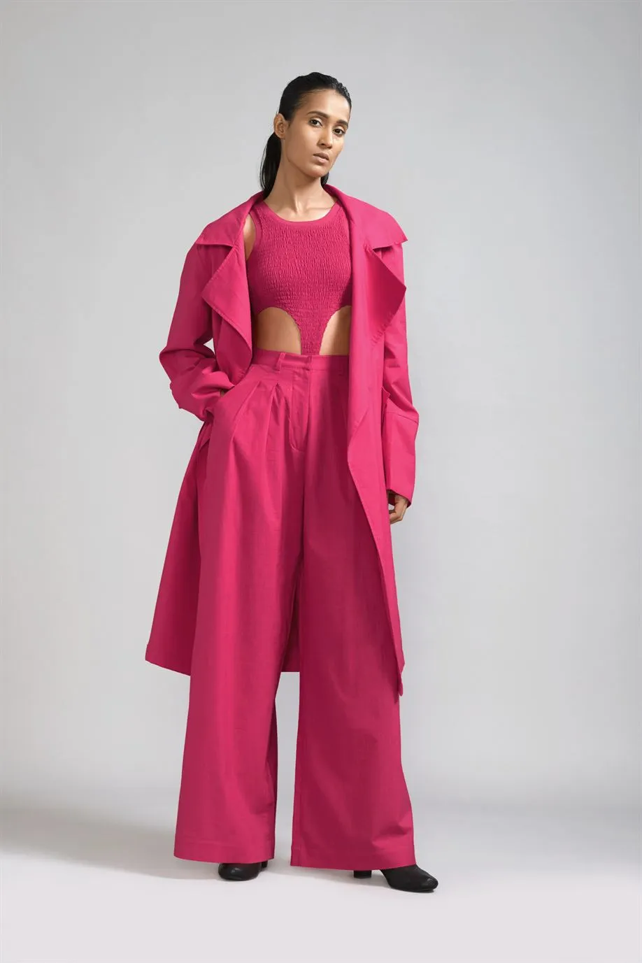 New Season Summer/Fall 24-Jacket Trench Cotton Pink-MT KA TR Jacket-Pink-Fashion Edit Mati
