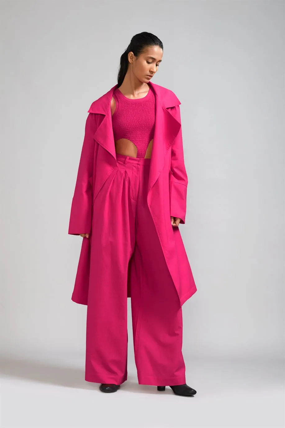 New Season Summer/Fall 24-Jacket Trench Cotton Pink-MT KA TR Jacket-Pink-Fashion Edit Mati