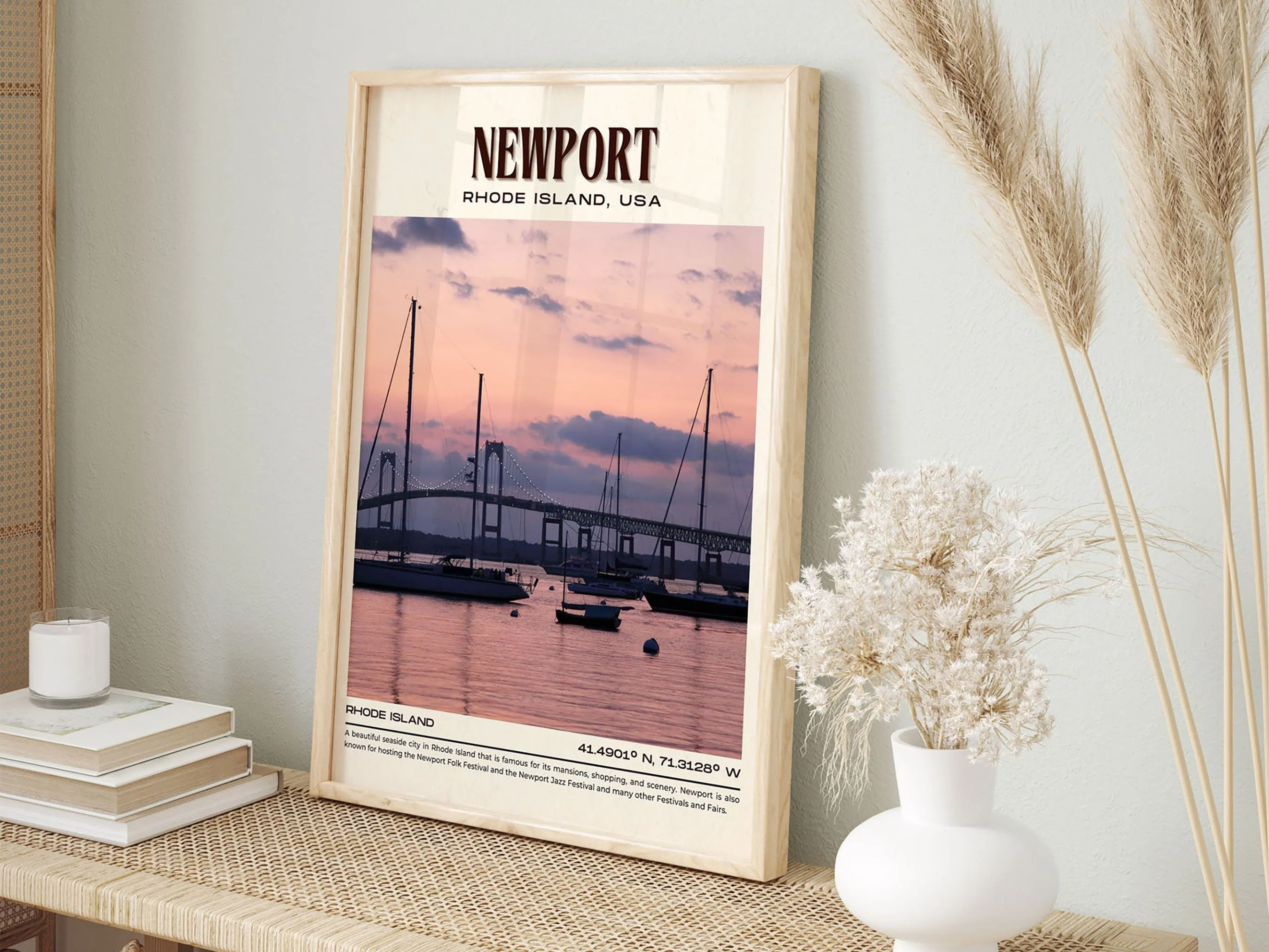 Newport Vintage Wall Art, Rhode Island, USA