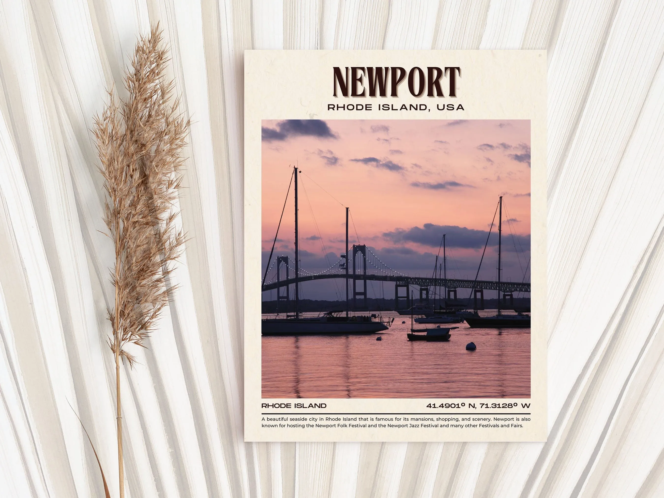 Newport Vintage Wall Art, Rhode Island, USA