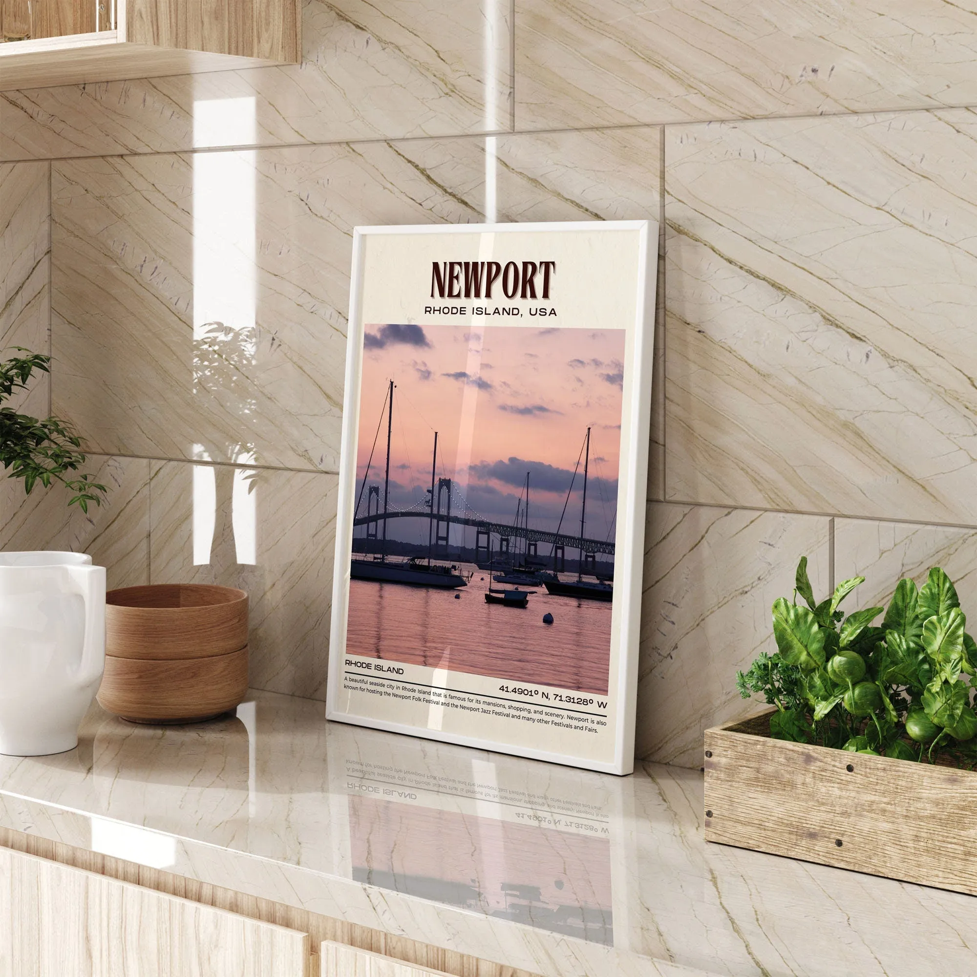 Newport Vintage Wall Art, Rhode Island, USA