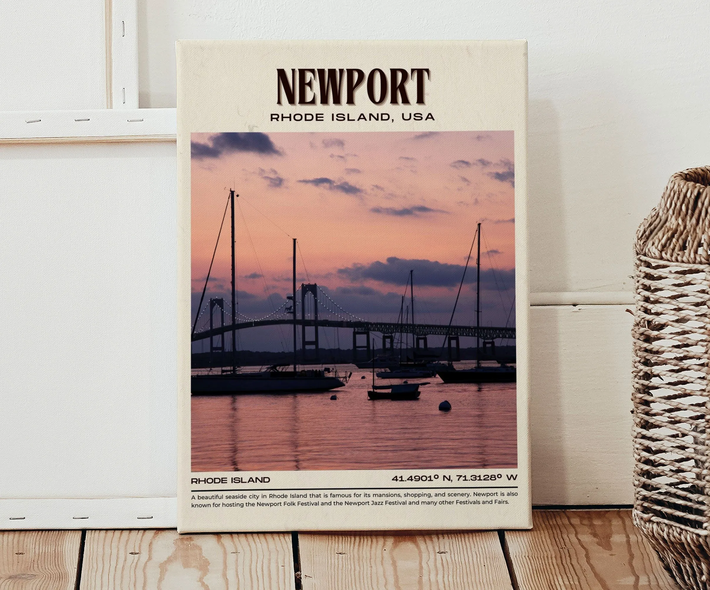 Newport Vintage Wall Art, Rhode Island, USA