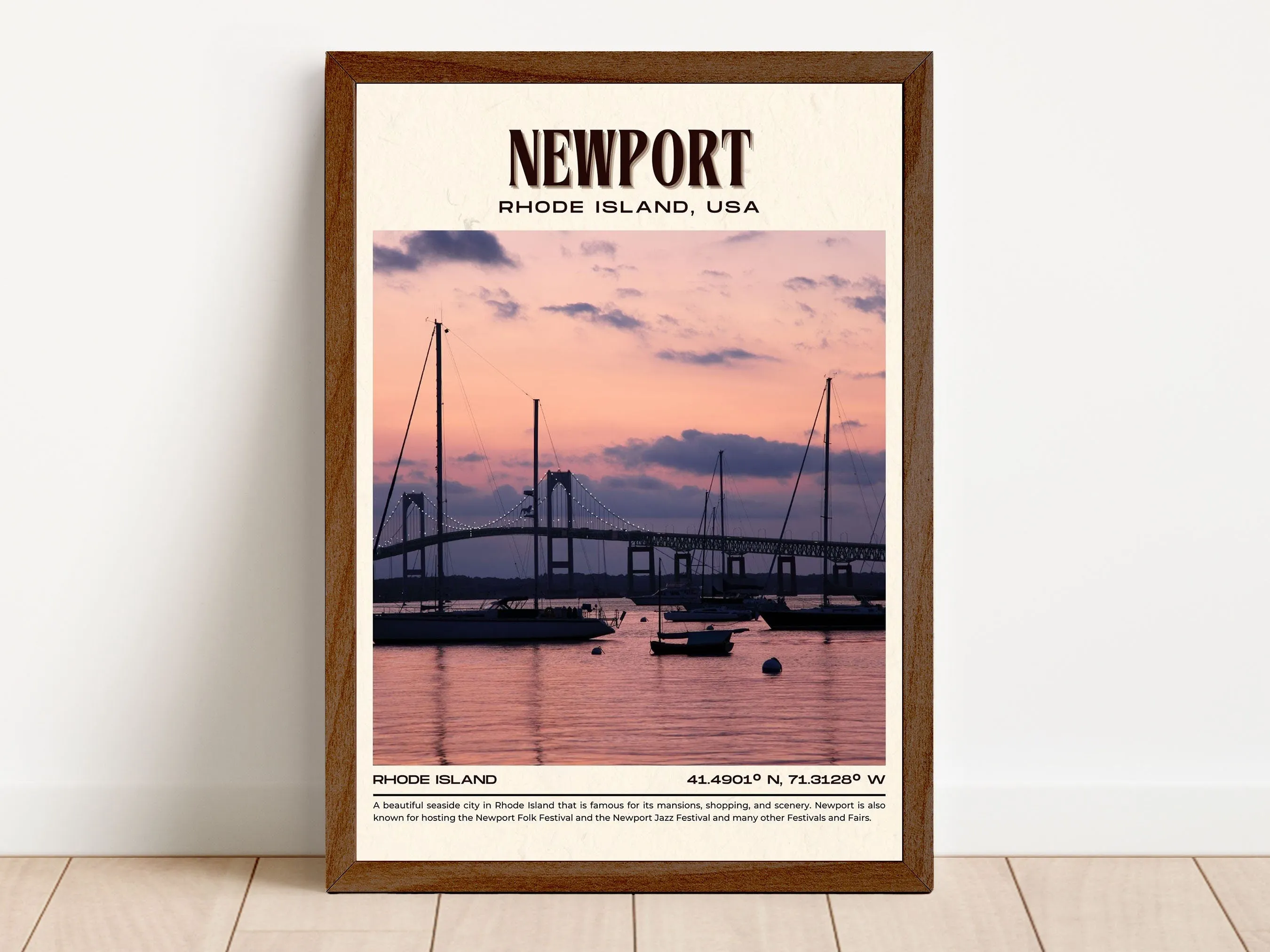 Newport Vintage Wall Art, Rhode Island, USA