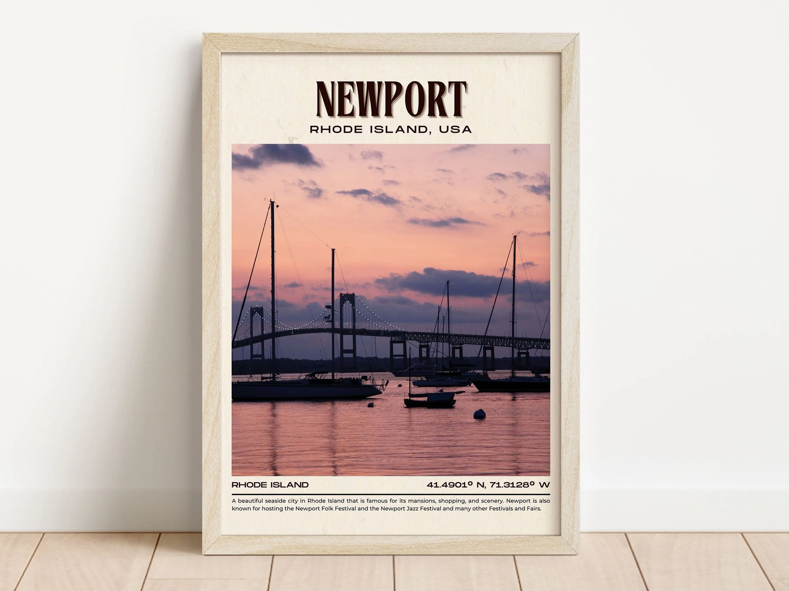 Newport Vintage Wall Art, Rhode Island, USA