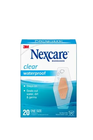 Nexcare Bandage Waterproof One Size 20 Pack