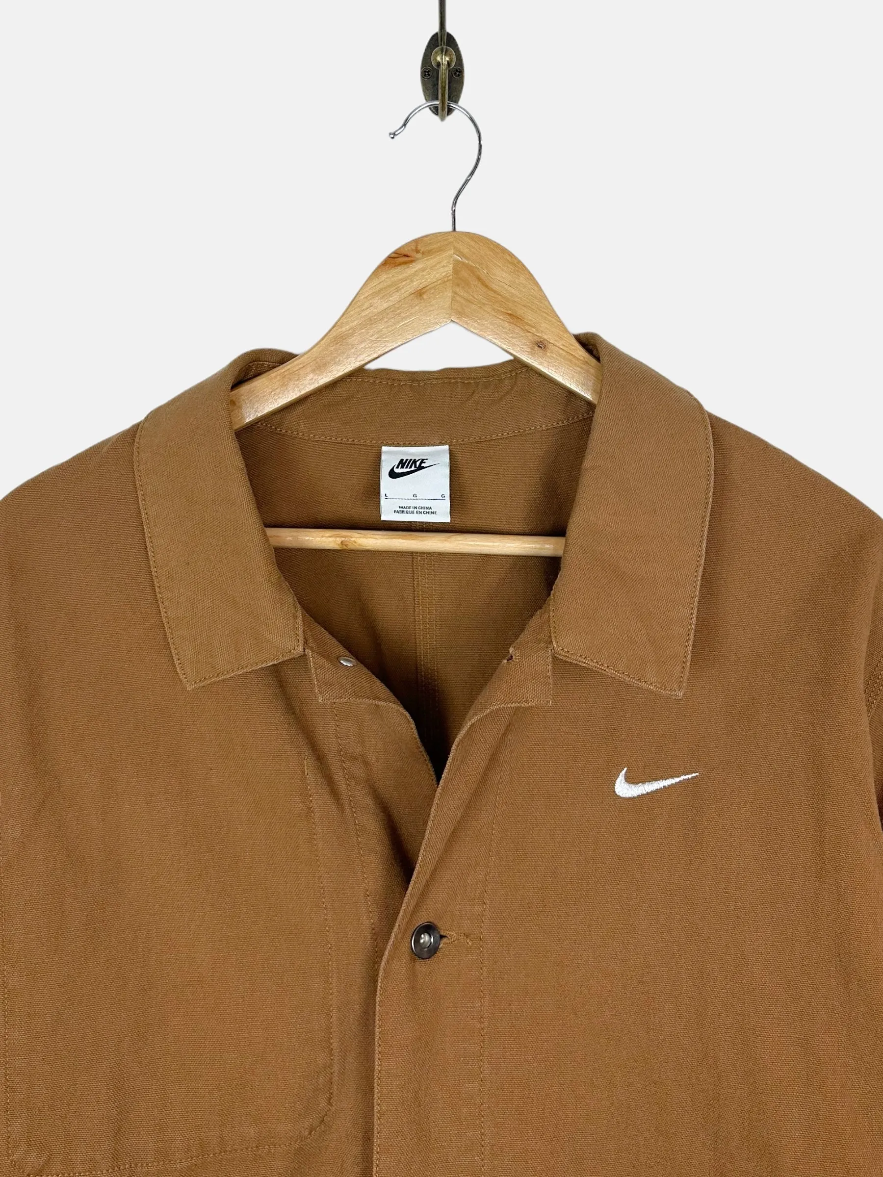 Nike Embroidered Vintage Canvas Jacket Size L-XL