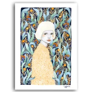 Nordic Fashion Girl Poster Wall Art
