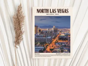 North Las Vegas Vintage Wall Art, Nevada, USA