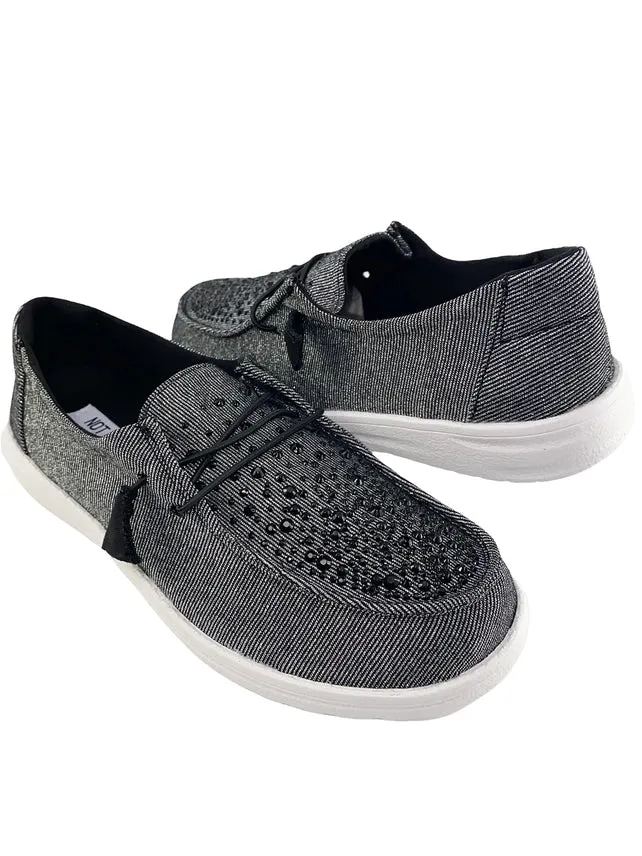 Not Rated Gray Slip On Shoes