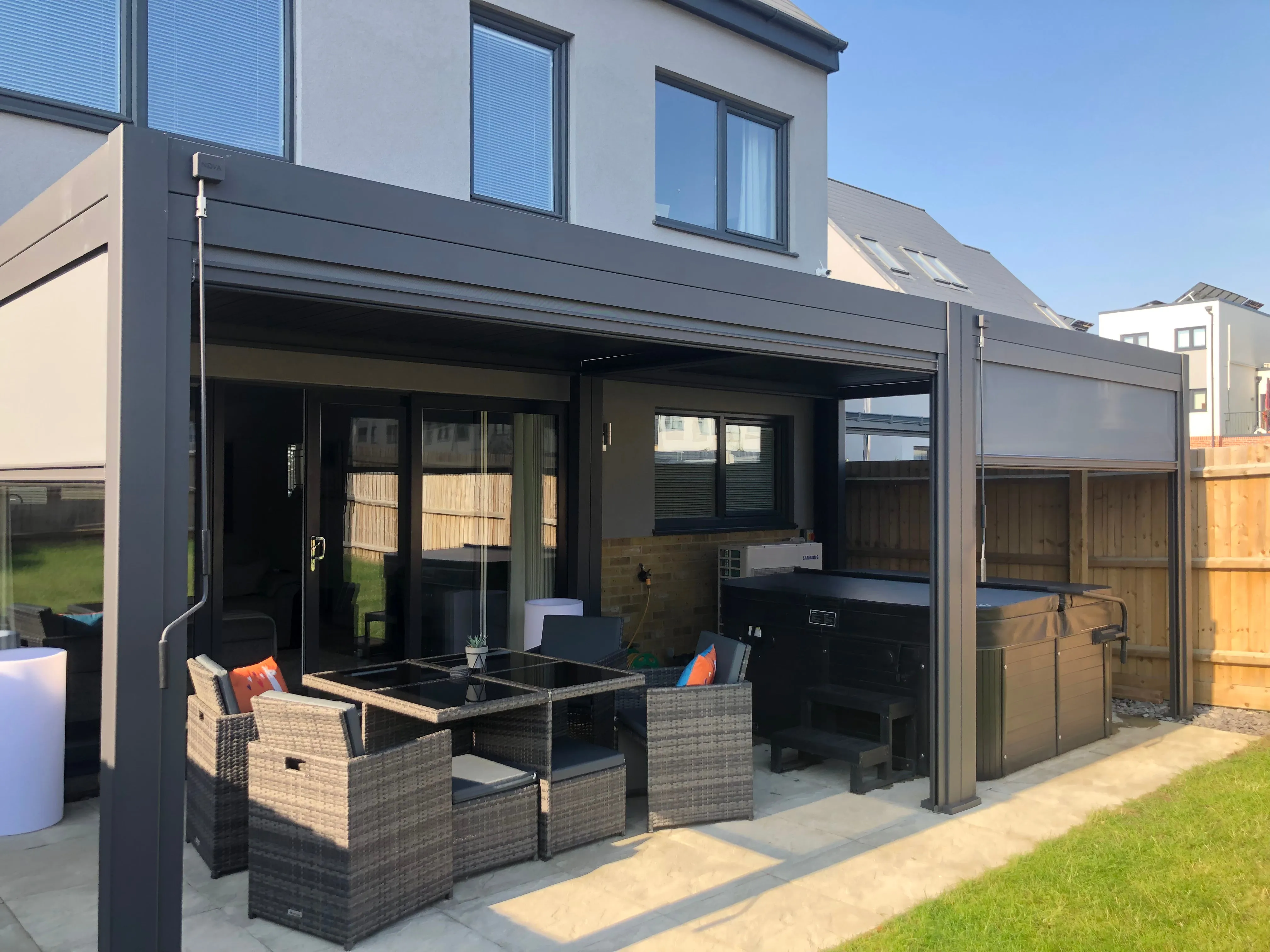 Nova Titan 8m x 3m Rectangular Aluminium Pergola New Model