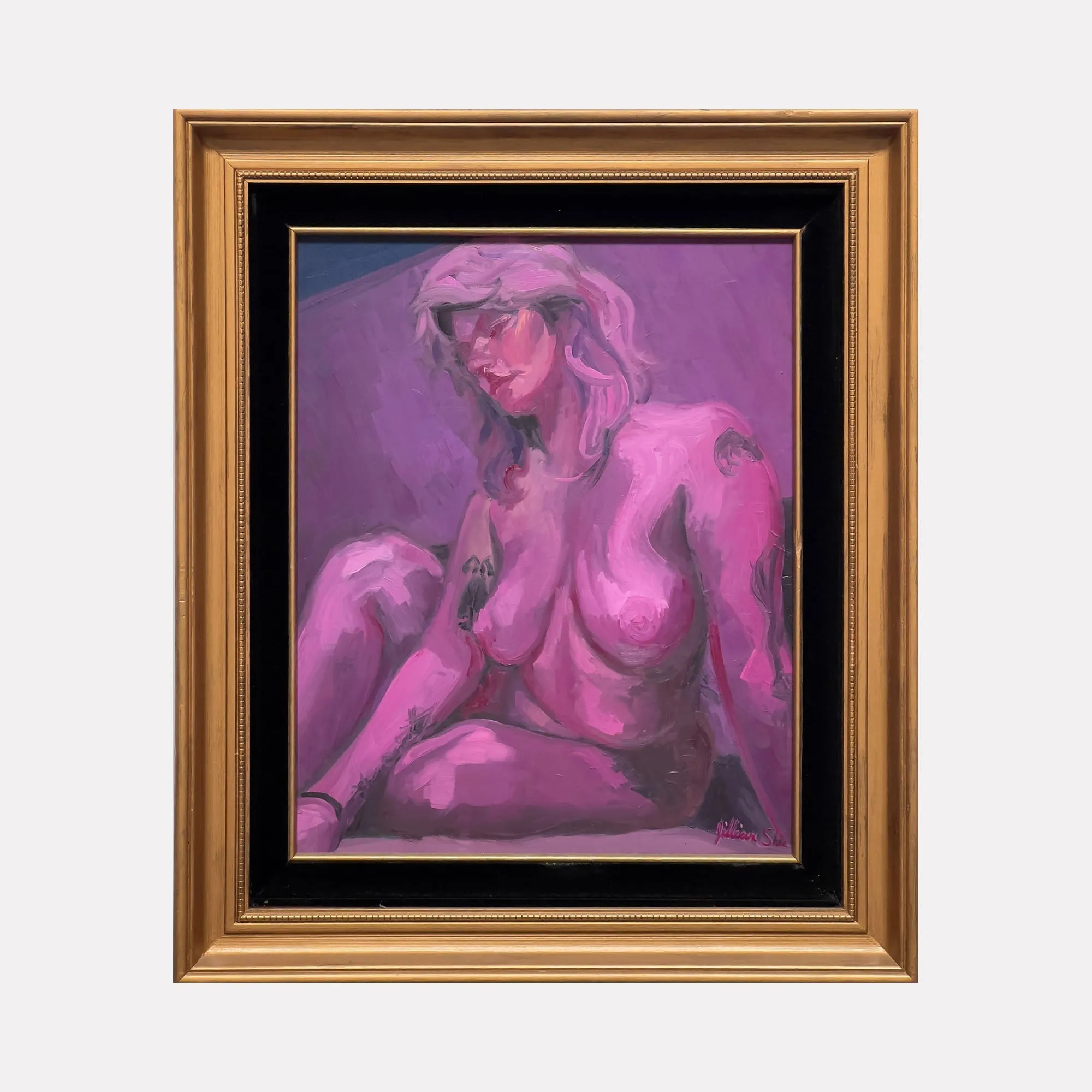 nude in purple