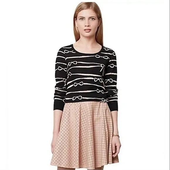 NWT Anthropologie &quot;Astral Swing Skirt&quot; Faux Leather Perforated | Women's Size 10