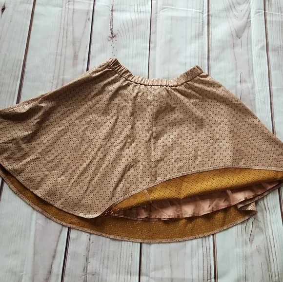 NWT Anthropologie &quot;Astral Swing Skirt&quot; Faux Leather Perforated | Women's Size 10