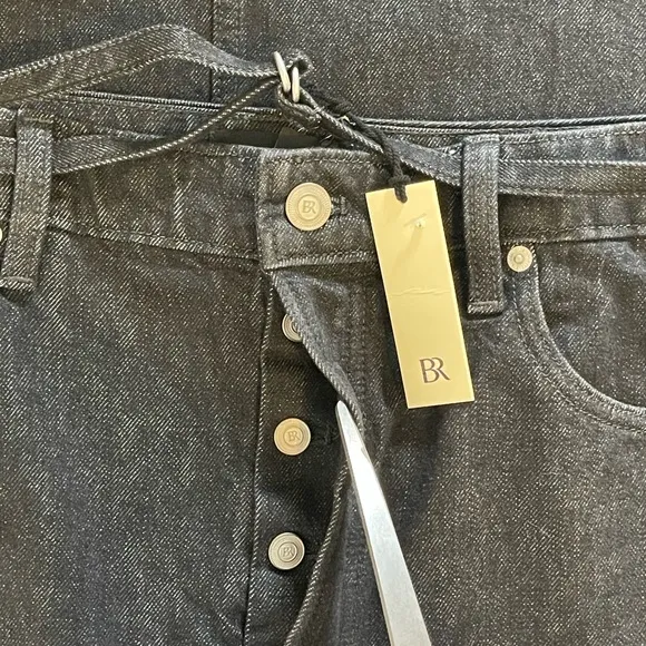 NWT Banana Republic Denim Maxi Skirt Women's in Rinse Black Wash