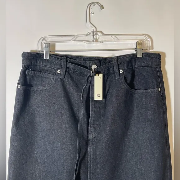 NWT Banana Republic Denim Maxi Skirt Women's in Rinse Black Wash