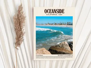 Oceanside Vintage Wall Art, California, USA