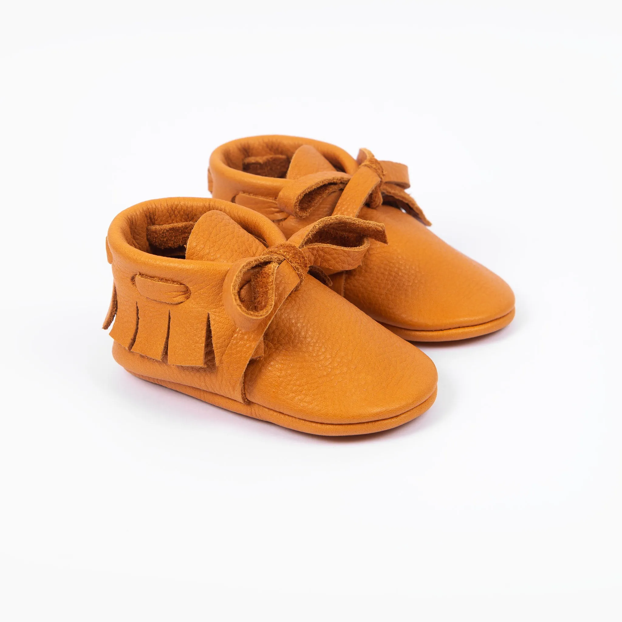 OCHRE LACED MOCCASINS