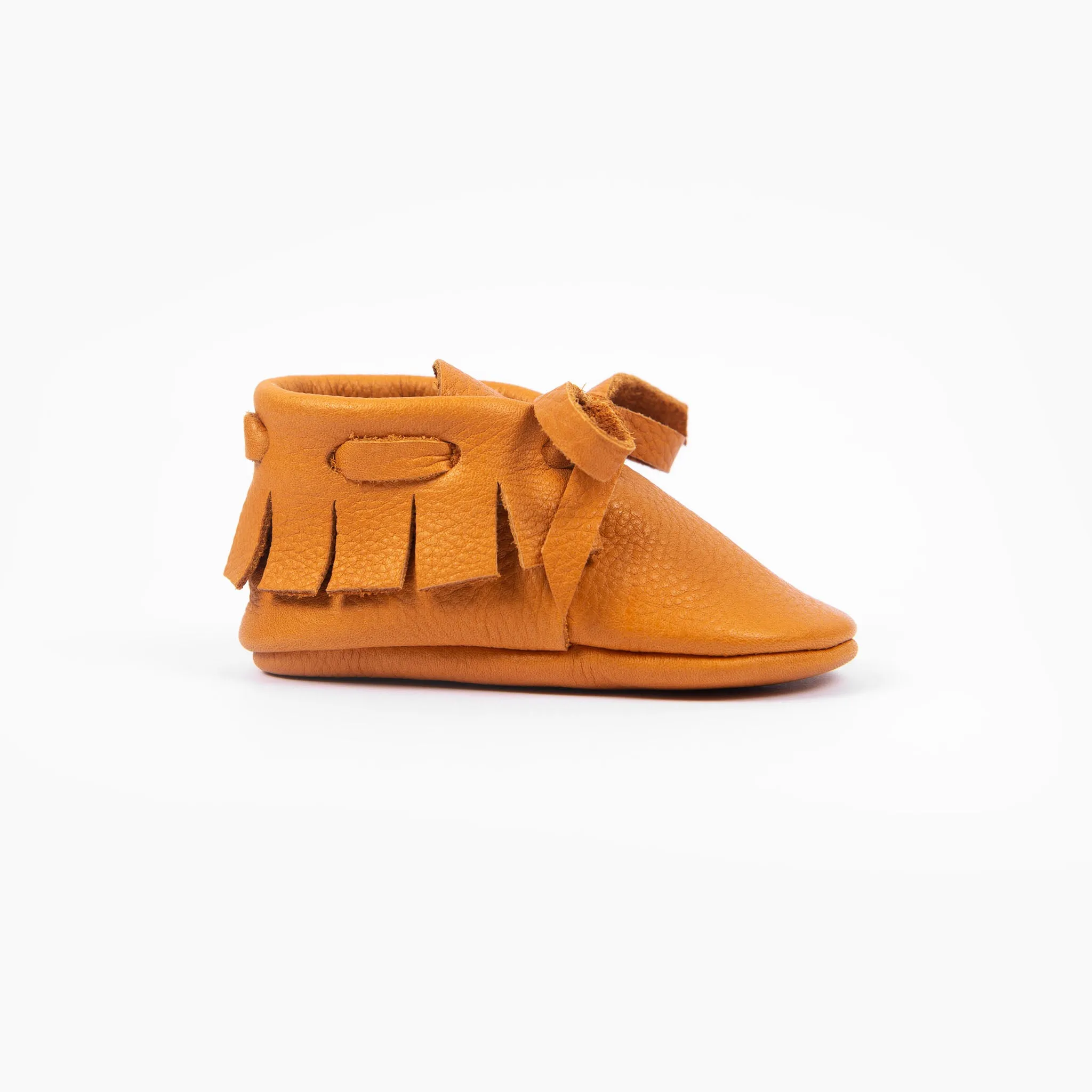 OCHRE LACED MOCCASINS