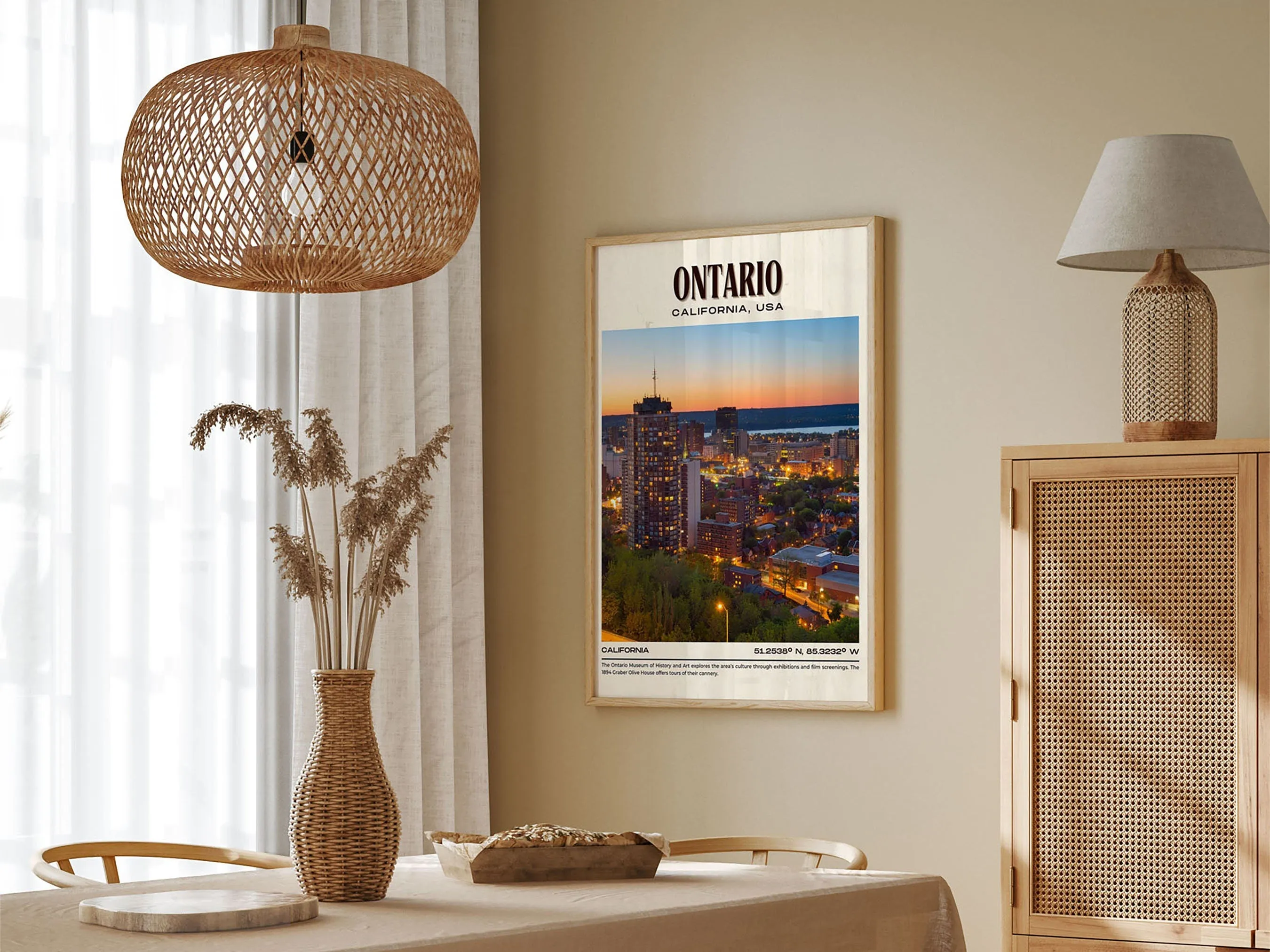 Ontario Vintage Wall Art, California, USA