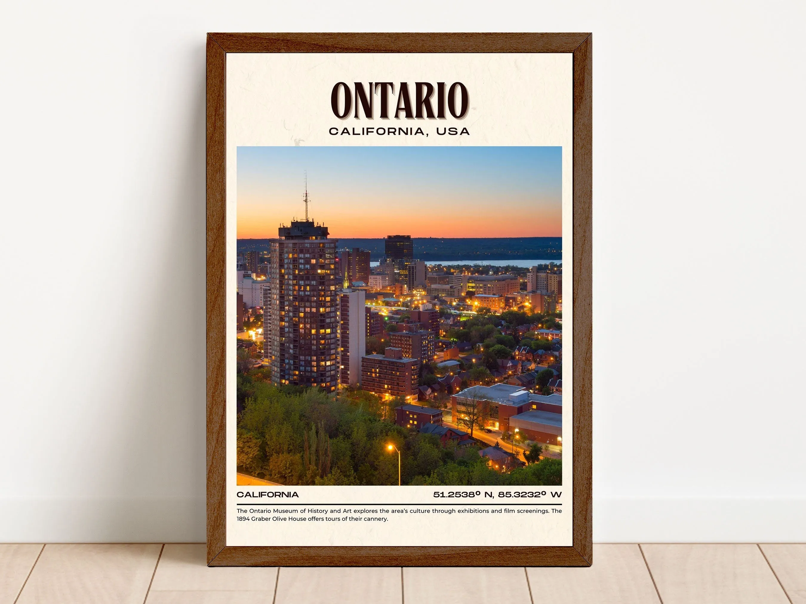 Ontario Vintage Wall Art, California, USA