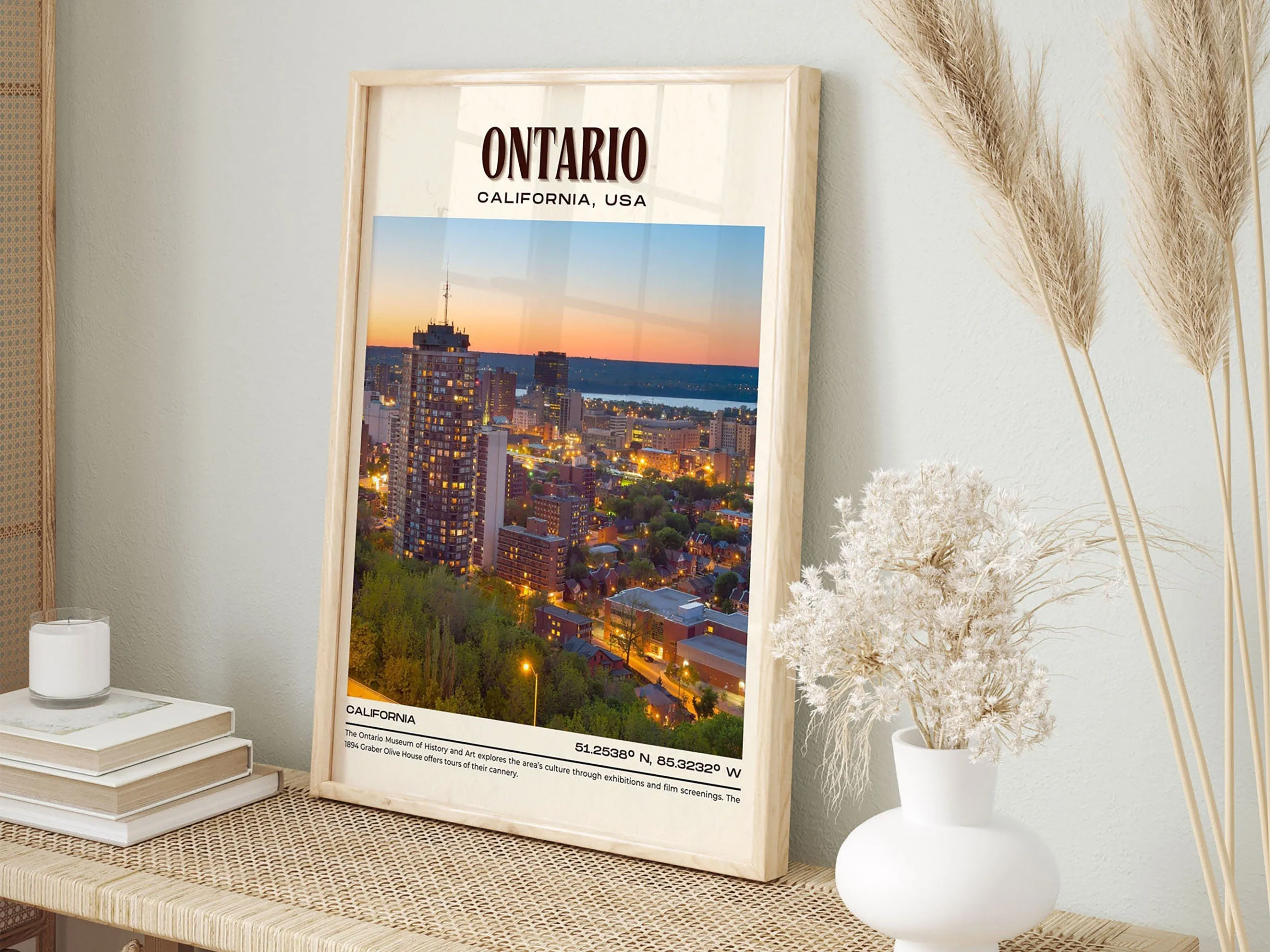 Ontario Vintage Wall Art, California, USA