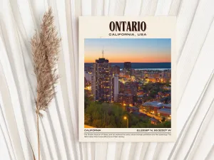Ontario Vintage Wall Art, California, USA