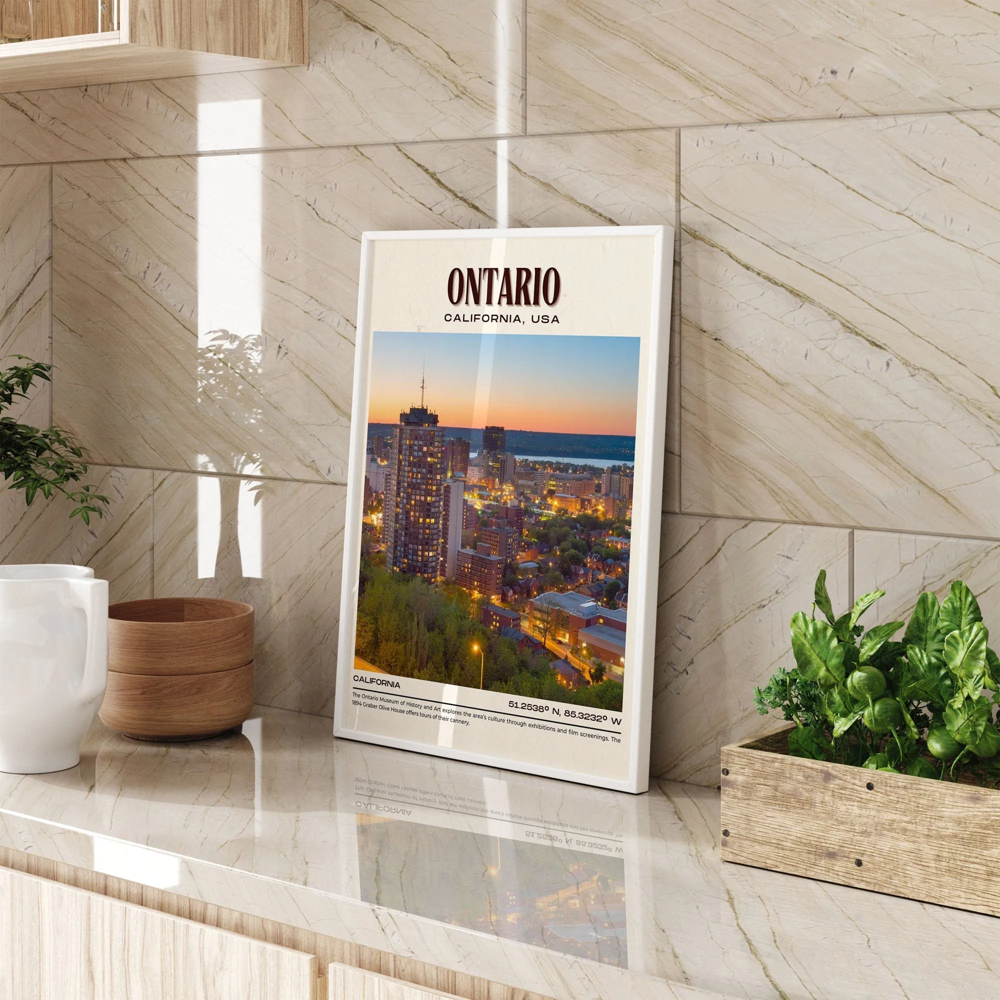 Ontario Vintage Wall Art, California, USA
