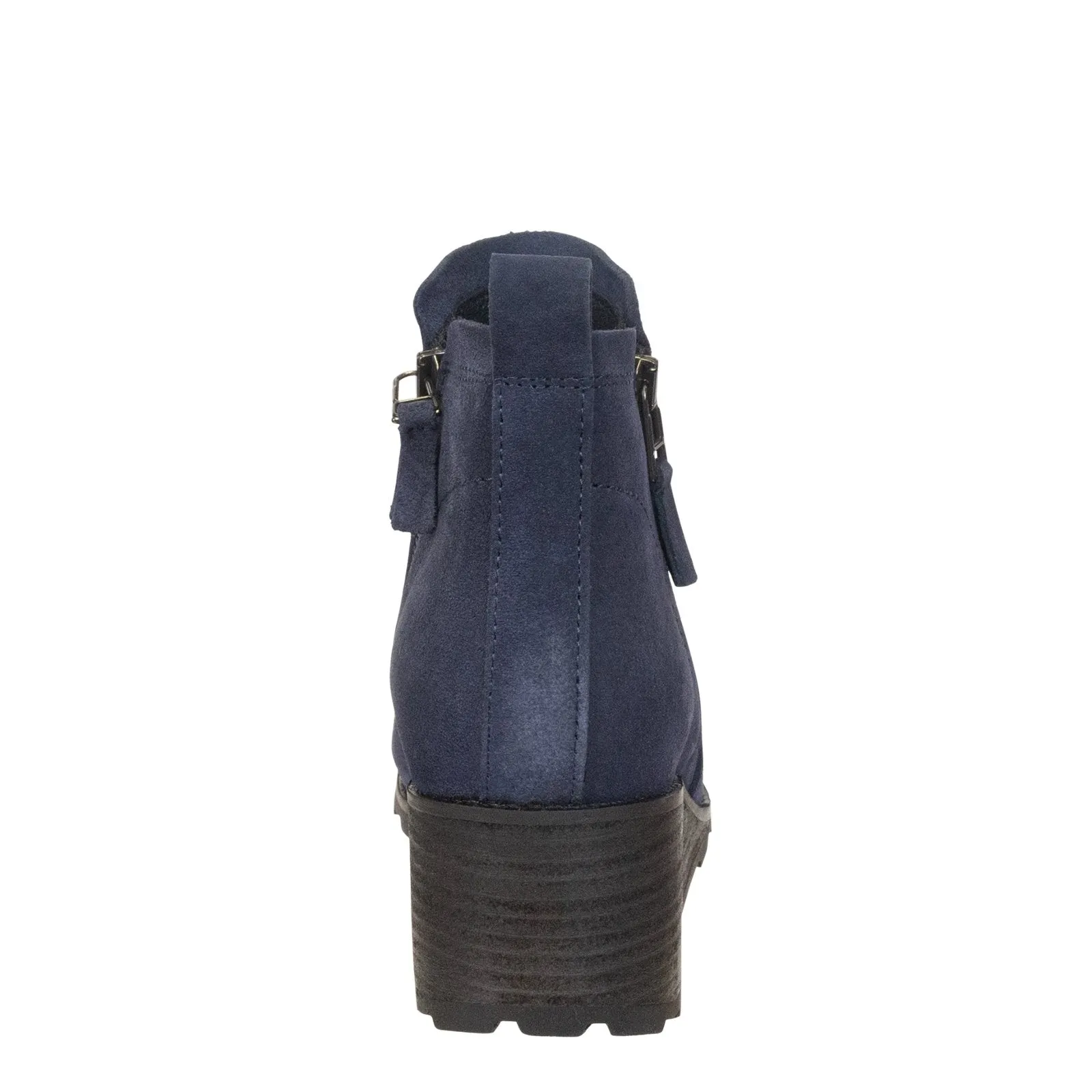OTBT: STORY in NAVY Wedge Ankle Boots