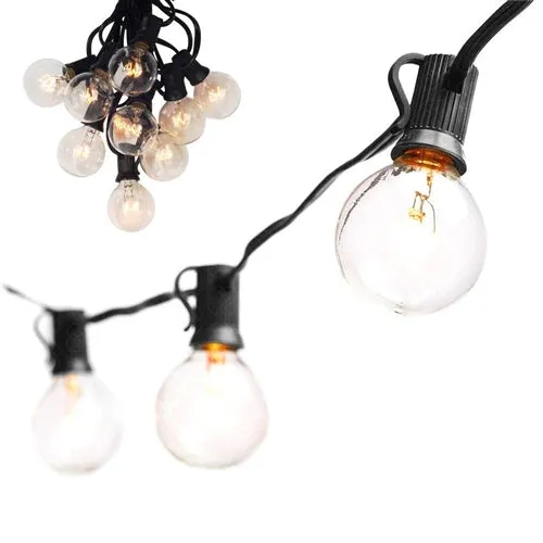 Outdoor Patio Lights - 20 Feet Round Bulb I SPAFAIR