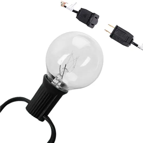 Outdoor Patio Lights - 20 Feet Round Bulb I SPAFAIR