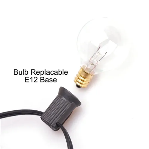 Outdoor Patio Lights - 20 Feet Round Bulb I SPAFAIR