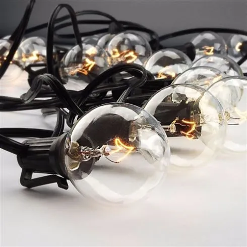 Outdoor Patio Lights - 20 Feet Round Bulb I SPAFAIR