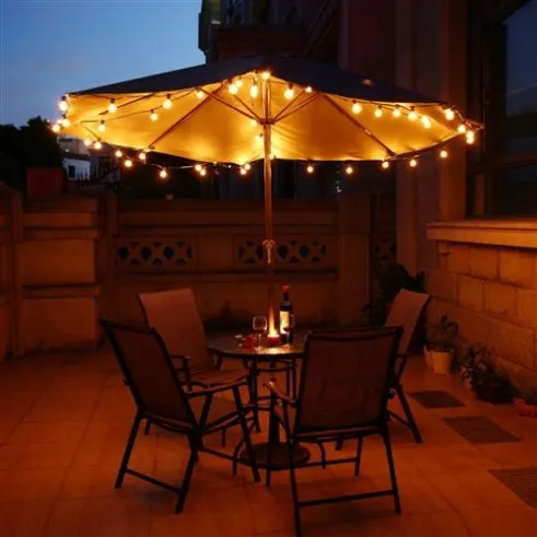 Outdoor Patio Lights - 20 Feet Round Bulb I SPAFAIR