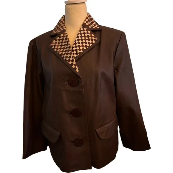 Outerwear by Lisa Leather Jacket. Size   Large