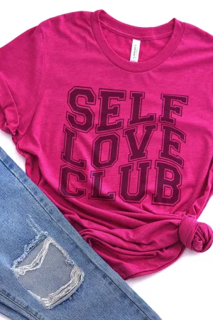 Outlined Self Love Club Tri-Blend Short Sleeve Tee