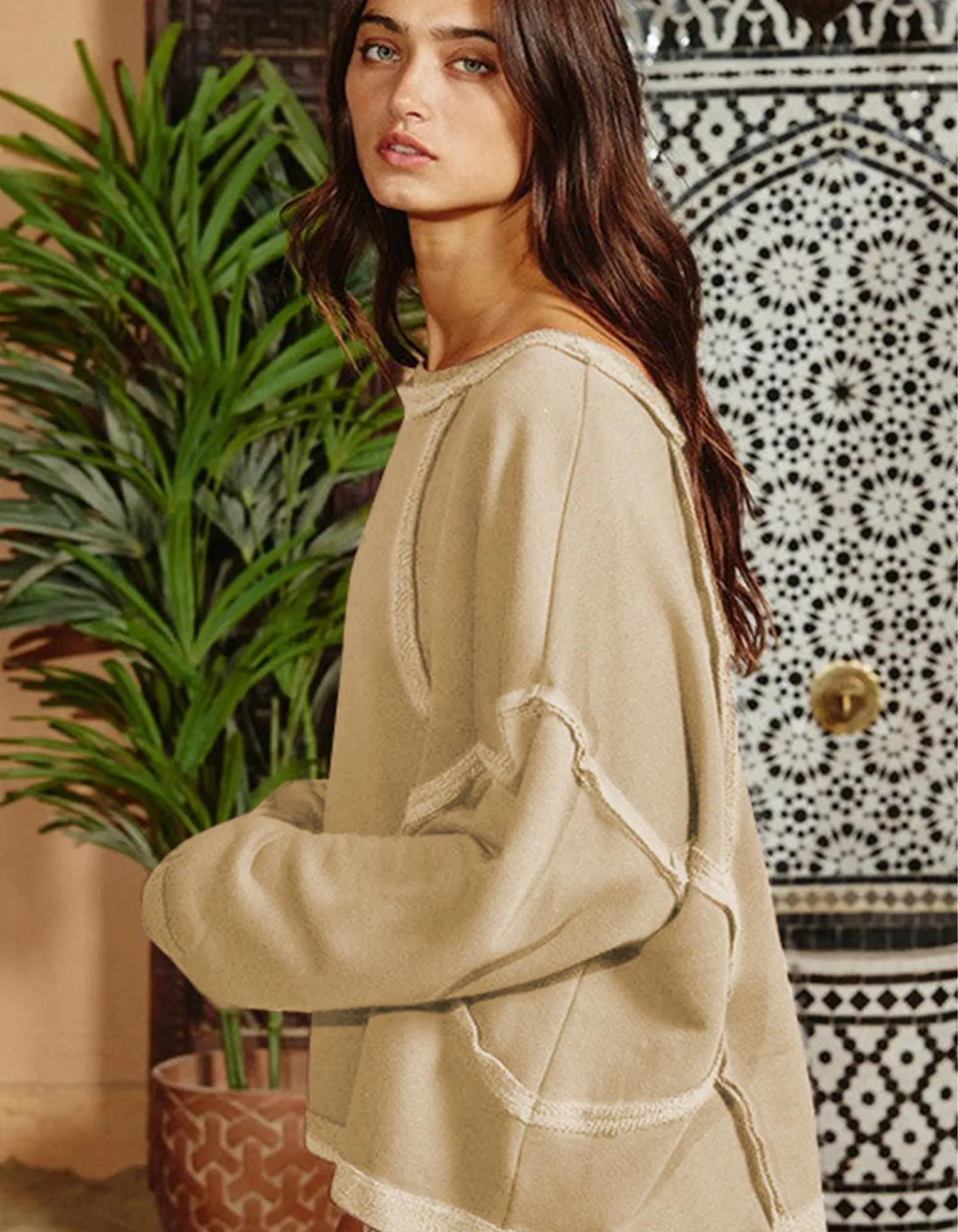 Oversized Loungewear Light Sweatshirt