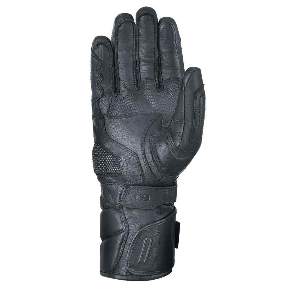 Oxford Mondial Long Leather Gloves Black