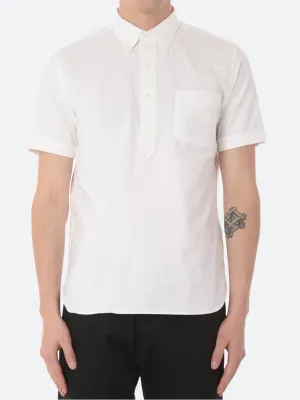 Oxford Pullover Short Sleeve Button-Down Shirt