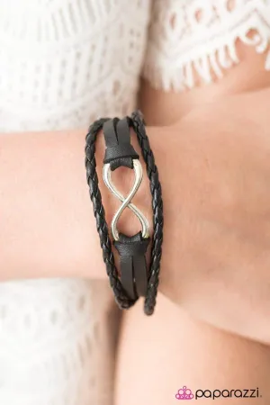 Paparazzi - Together Forever -Black Urban Bracelet