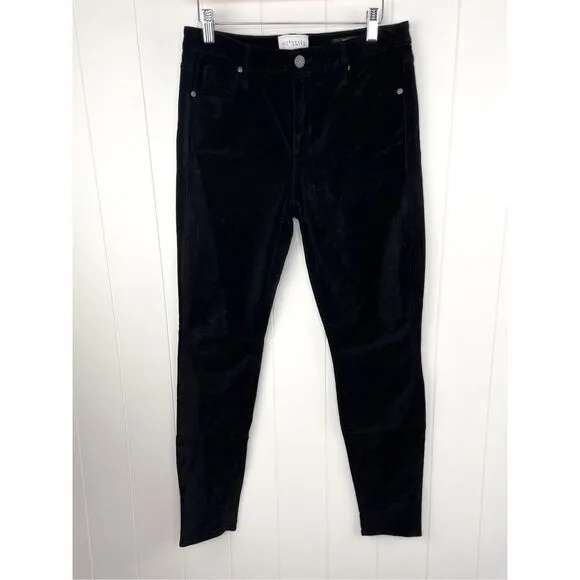 Parker Smith Ava Velvet Black Skinny Jeans Size 30