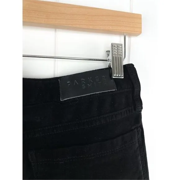 Parker Smith Ava Velvet Black Skinny Jeans Size 30