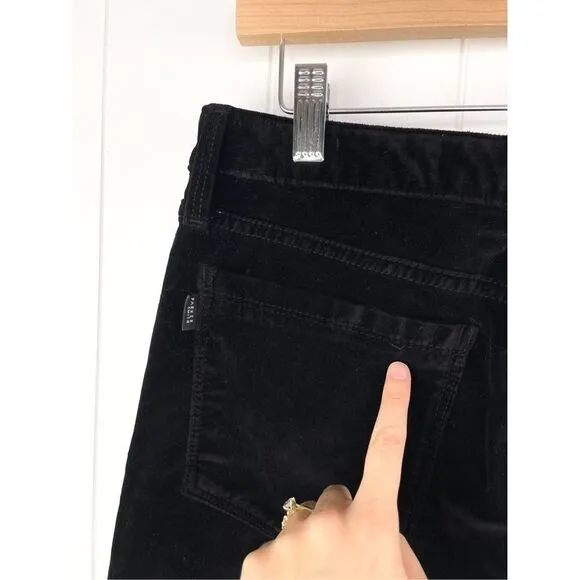 Parker Smith Ava Velvet Black Skinny Jeans Size 30