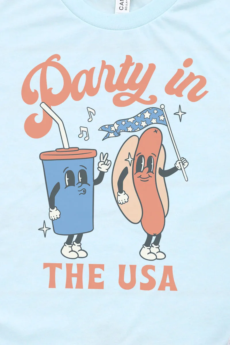 Party In The USA Tri-Blend Short Sleeve Tee