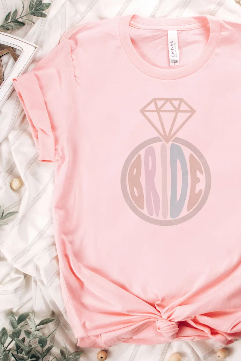 Pastel Ring Bride Tri-Blend Short Sleeve Tee