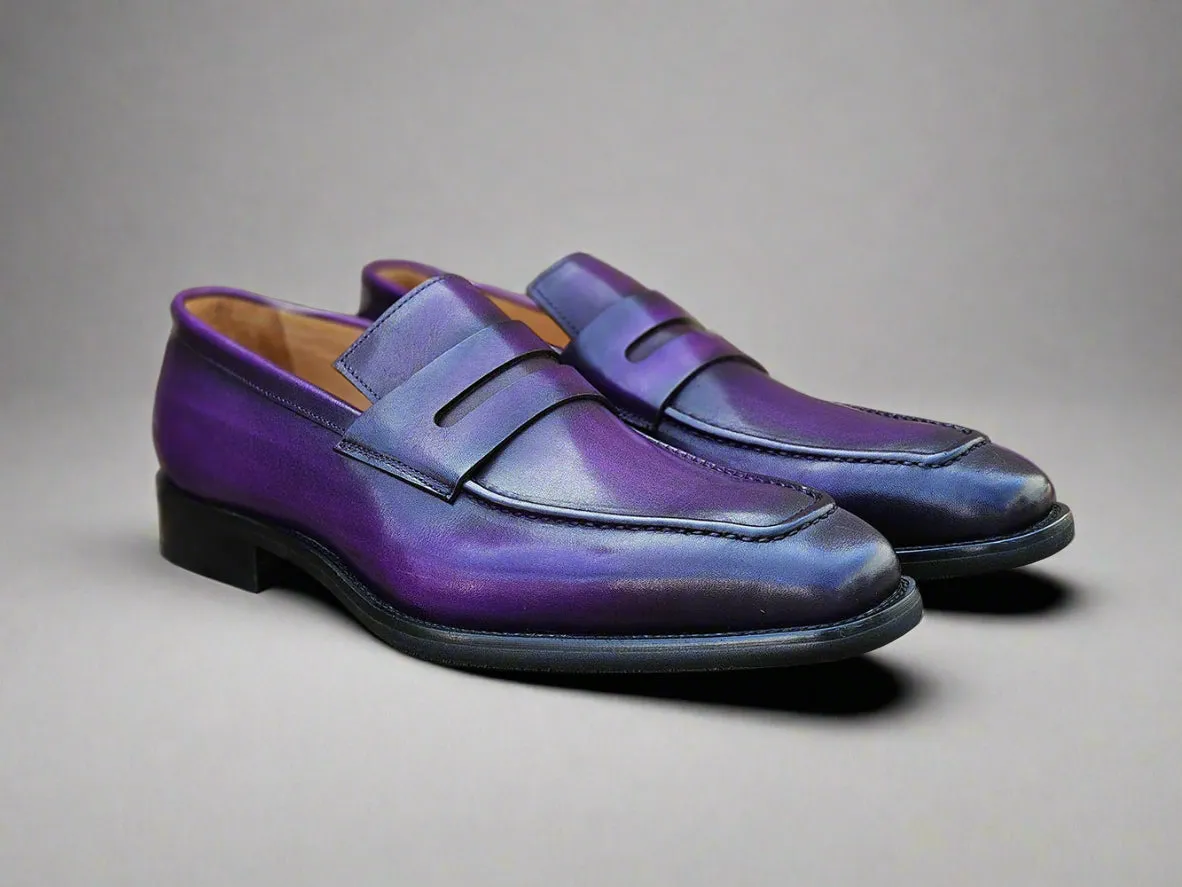 Patina Finished Penny Loafer