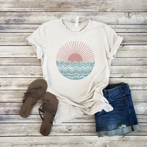 PATTERNED SUNSET TEE | 2 COLOR OPTIONS