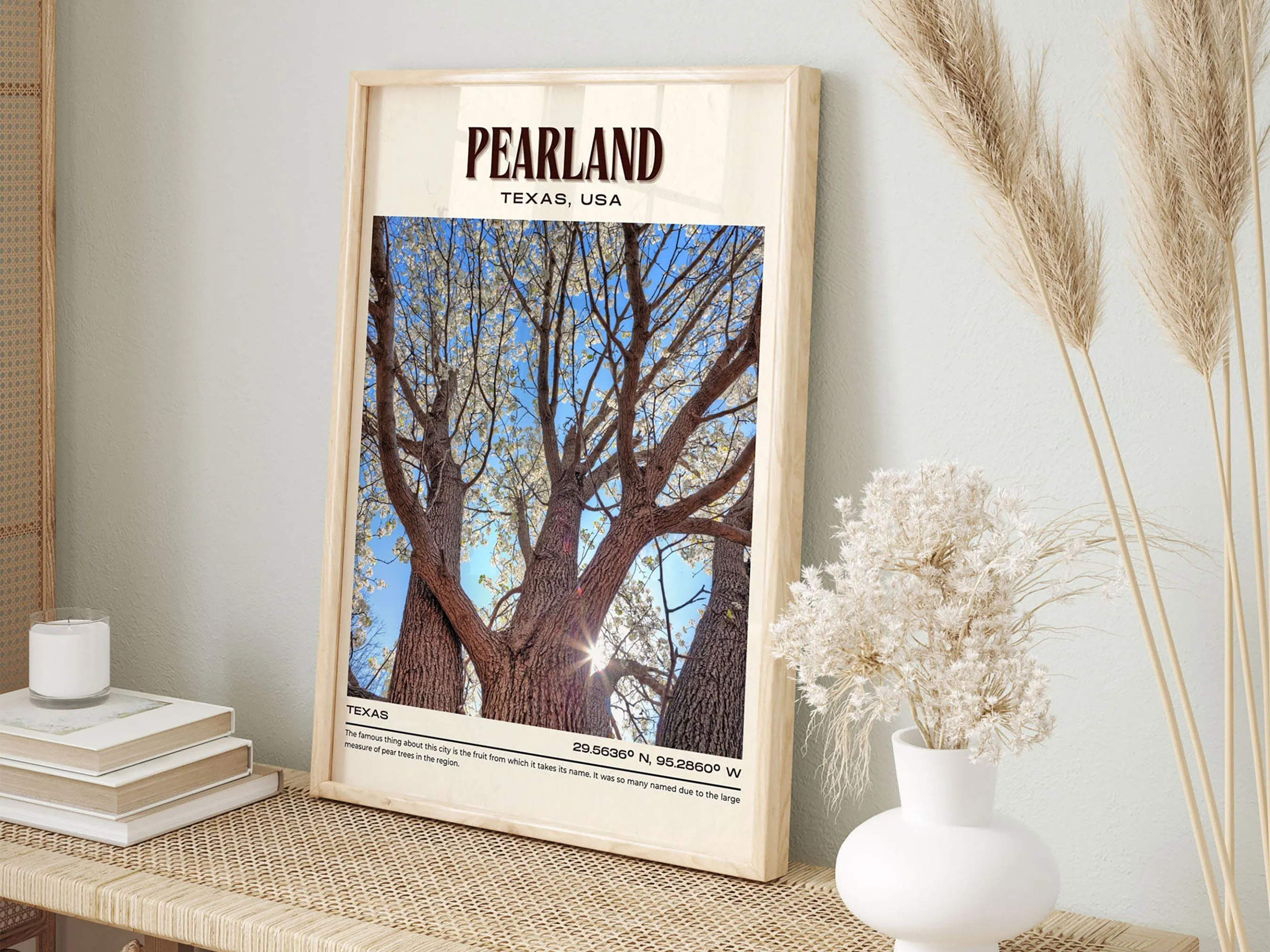 Pearland Vintage Wall Art, Texas, USA